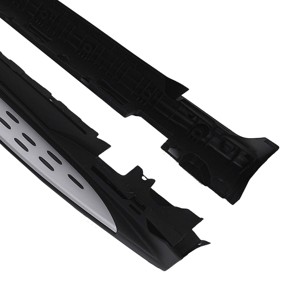 Sidesteps / fotsteg aluminium halkfria lämpliga för Mercedes GLC X253 GLC250 GLC300 GLC43 GLC63 2016-2022 svarta