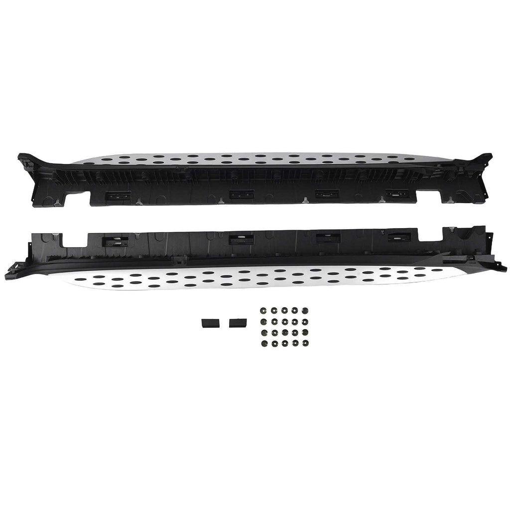 Sidesteps / fotsteg aluminium halkfria lämpliga för Mercedes GLC X253 GLC250 GLC300 GLC43 GLC63 2016-2022 svarta