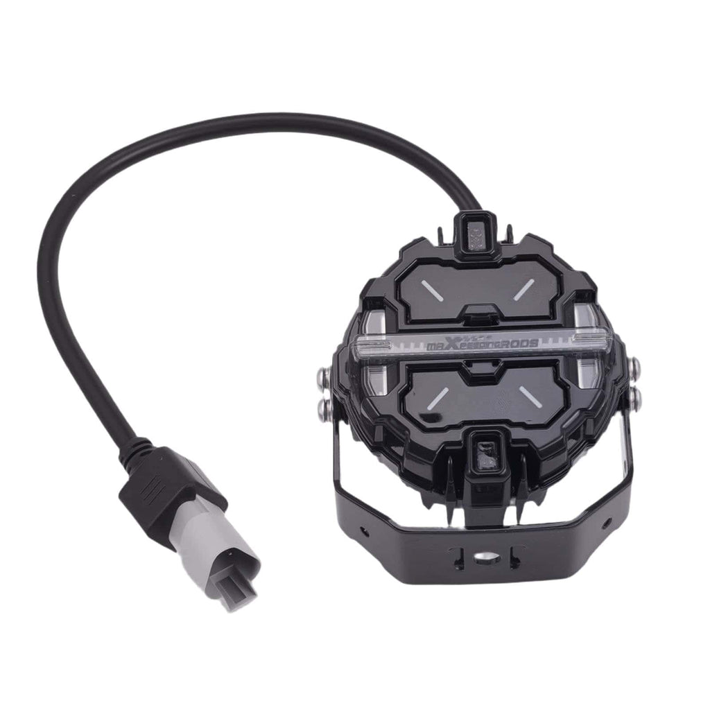 LED-kaukovalosarja 3,5 tuumaa pyöreä musta 160W RGB DRL keltainen 3000K valkoinen 6000K IP68 12V Crosshair offroad-, ATV- ja 4x4-käyttöön