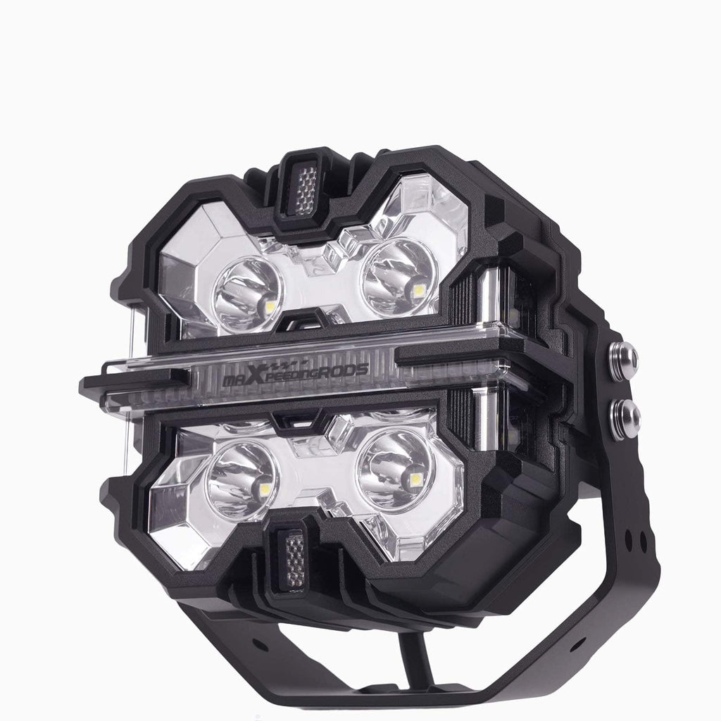 LED-lisävalosarja 3,5 tuumaa pyöreä 160W 19200LM DRL kaksois-sivuvalo 270 astetta IP68 9-32V Crosshair off-road- ja ATV-käyttöön