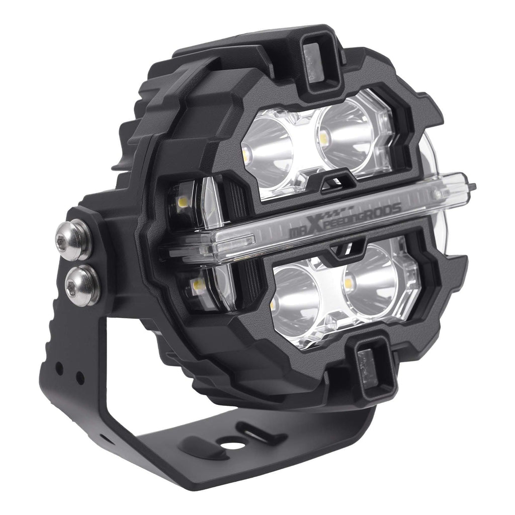 LED-lisävalosarja 3,5 tuumaa pyöreä 160W 19200LM DRL kaksois-sivuvalo 270 astetta IP68 9-32V Crosshair off-road- ja ATV-käyttöön