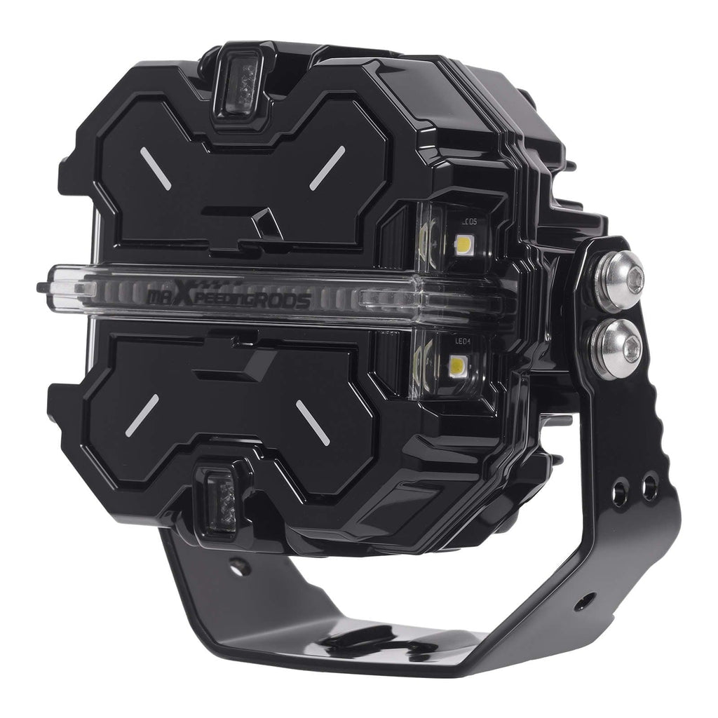 LED-lisävalosarja 3,5 tuumaa neliö 160W 19200LM DRL kapea keila side shooters 270 astetta IP68 9-32V maastoajoneuvoihin ja traktoreihin