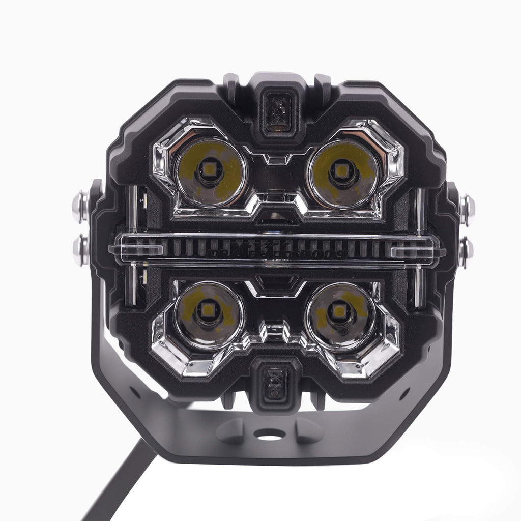 LED-lisävalosarja 3,5 tuumaa neliö 160W 19200LM DRL kapea keila side shooters 270 astetta IP68 9-32V maastoajoneuvoihin ja traktoreihin