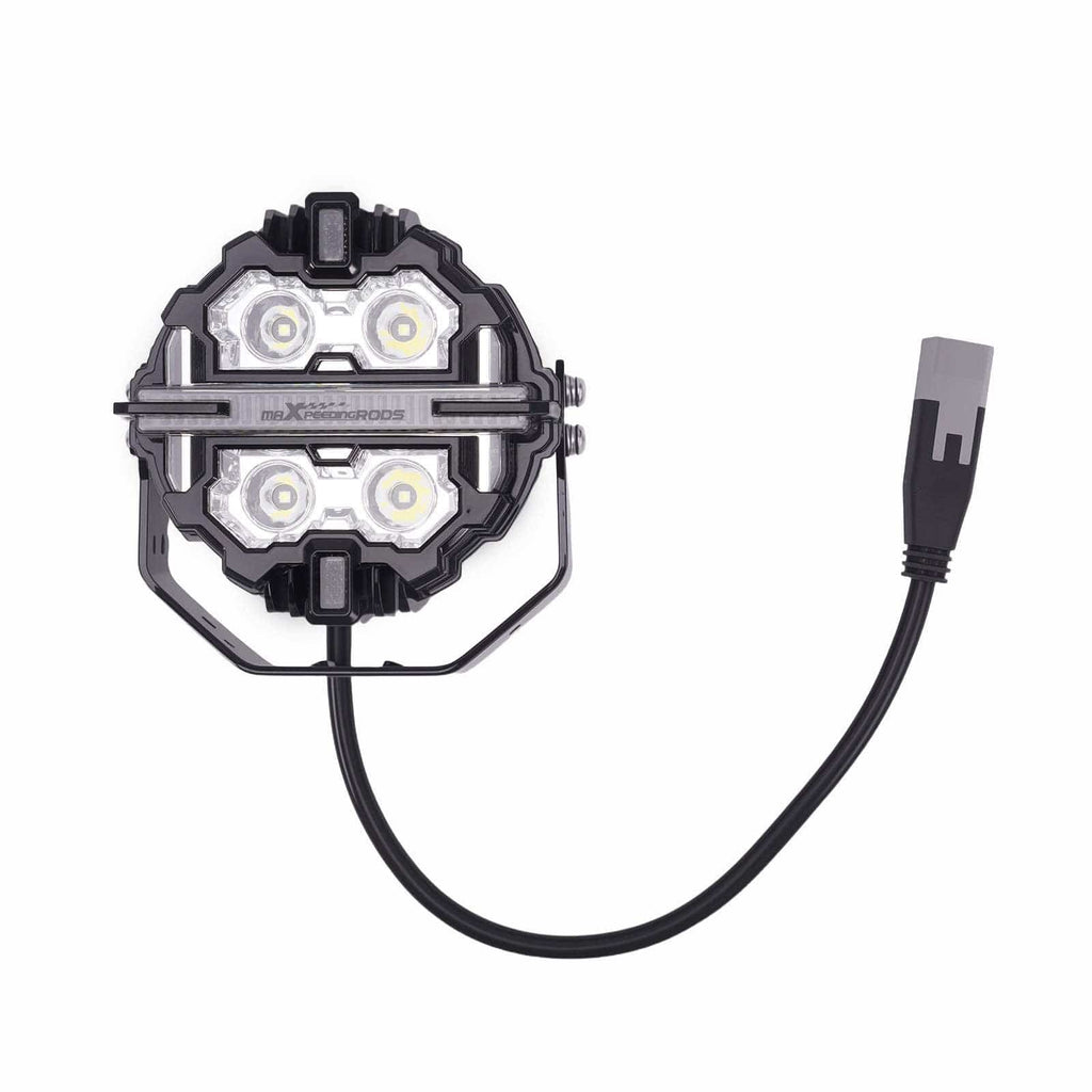 5 LED-extraljus 21360LM Spot+Sidoljus 270° Aluminium Vit/Bärnsten