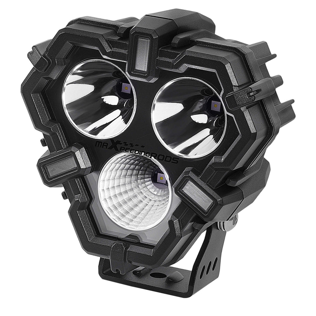 LED-kjørelys 5-kombinasjon spot/flomlys 120 W hvite DRL-offroadlys 9–32 V