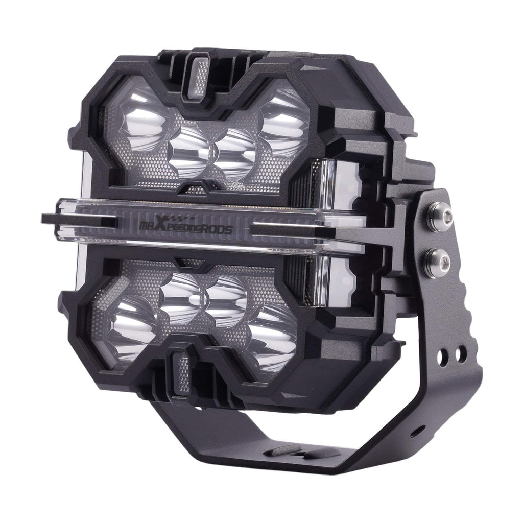 Lisä-LED-valot 7" 332W maastoautoille SUV 4X4 Universaali 12V RGB DRL