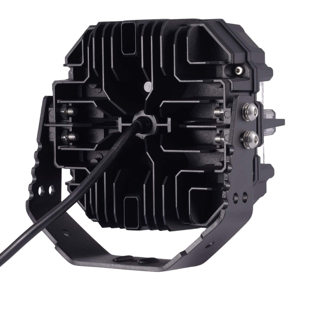 Lisä-LED-valot 7" 332W maastoautoille SUV 4X4 Universaali 12V RGB DRL