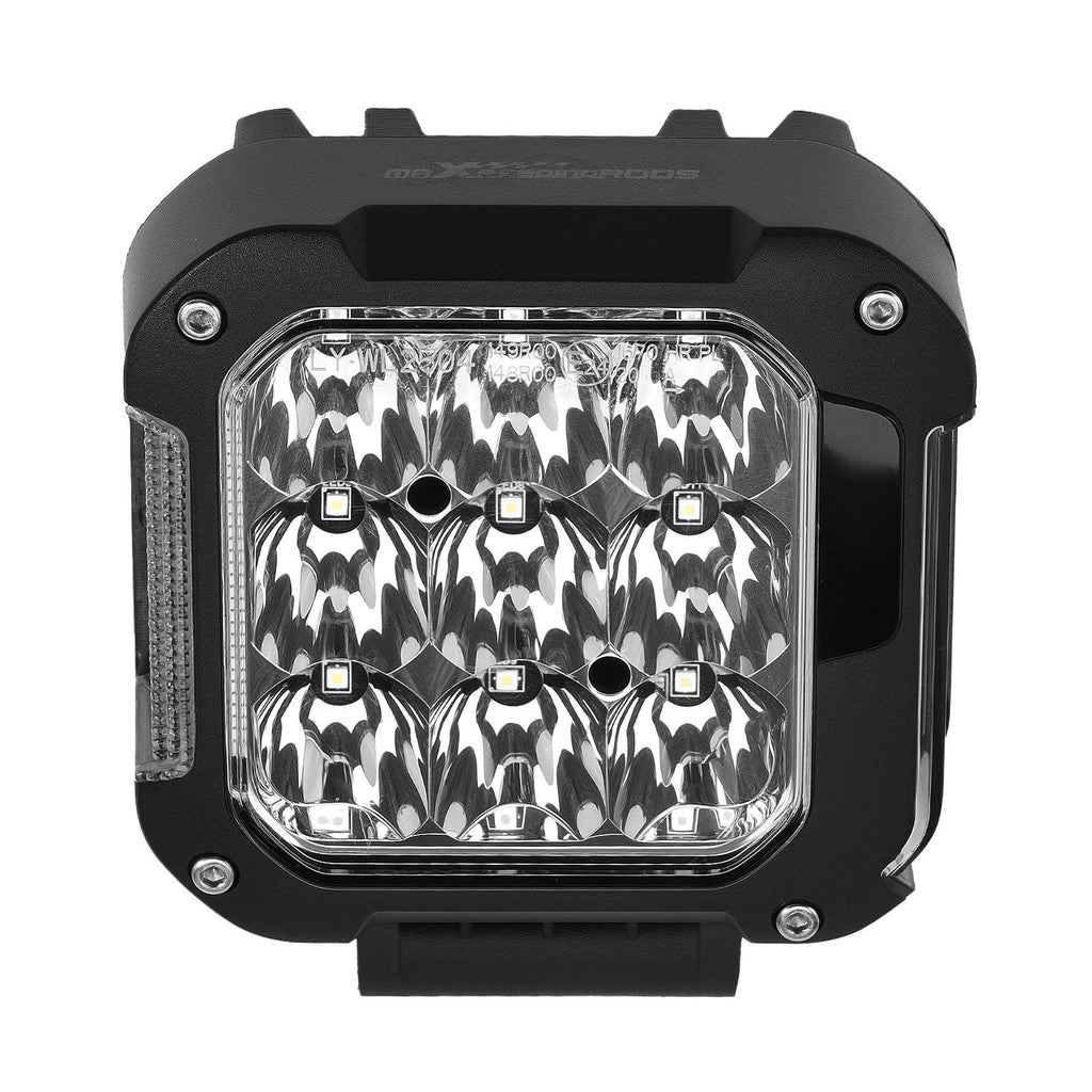 2x LED-extraljus 4 tum med gult varselljus (DRL) för offroad, SUV och lastbil