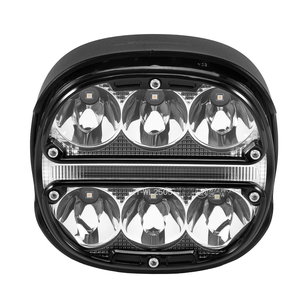 2x 5 LED-lisäkaukovalo keltaisella päiväajovalolla (DRL) maastoautoille, katumaastureille ja kuorma-autoille