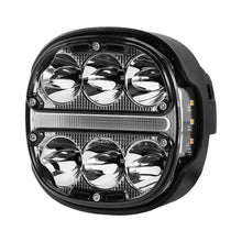 Lataa kuva Galleria-katseluun, 2x 5 LED-lisäkaukovalo keltaisella päiväajovalolla (DRL) maastoautoille, katumaastureille ja kuorma-autoille