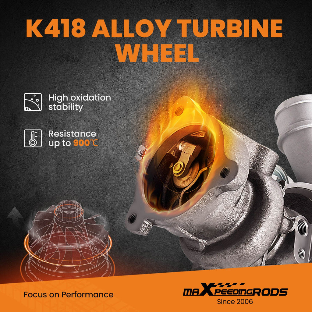 Turbo K04-022 egnet til Audi S3, TT 1.8T quattro, Seat Leon Cupra R AMK APX 210-225 hk | 53049880022 06A145704P