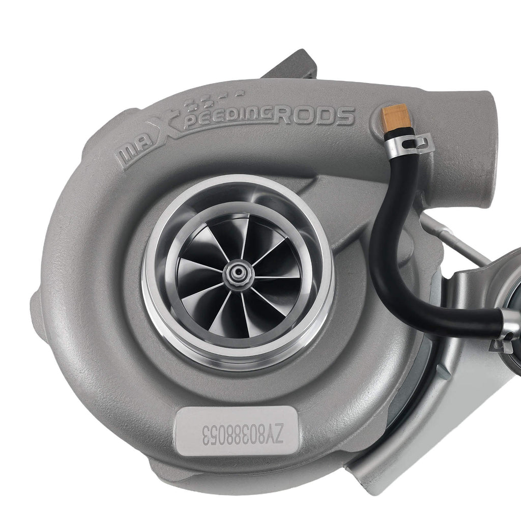Universel turbo T04E T3 V-band A/R 0.63 trim 48.1 intern wastegate 420+ hk Stage 3 til 4/6-cylindret 1.5L-2.5L