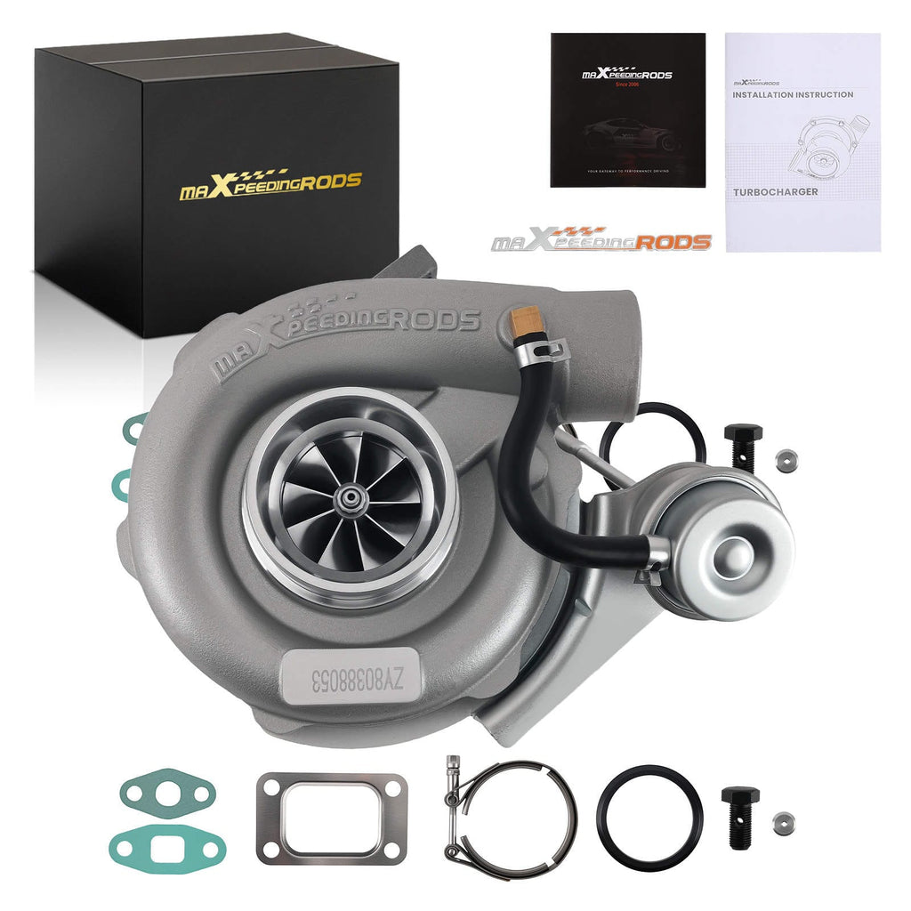 Universel turbo T04E T3 V-band A/R 0.63 trim 48.1 intern wastegate 420+ hk Stage 3 til 4/6-cylindret 1.5L-2.5L
