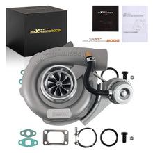 Indlæs billede til gallerivisning Universel turbo T04E T3 V-band A/R 0.63 trim 48.1 intern wastegate 420+ hk Stage 3 til 4/6-cylindret 1.5L-2.5L