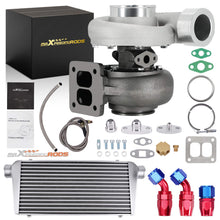 Indlæs billede til gallerivisning GT45 turbo kit universeel met intercooler en olieleiding