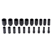 Ladda upp bild till gallerivisning, 20-delars 1/2" hylssats för mutterdragare 10-38 mm CR-V för däckservice 6-kant