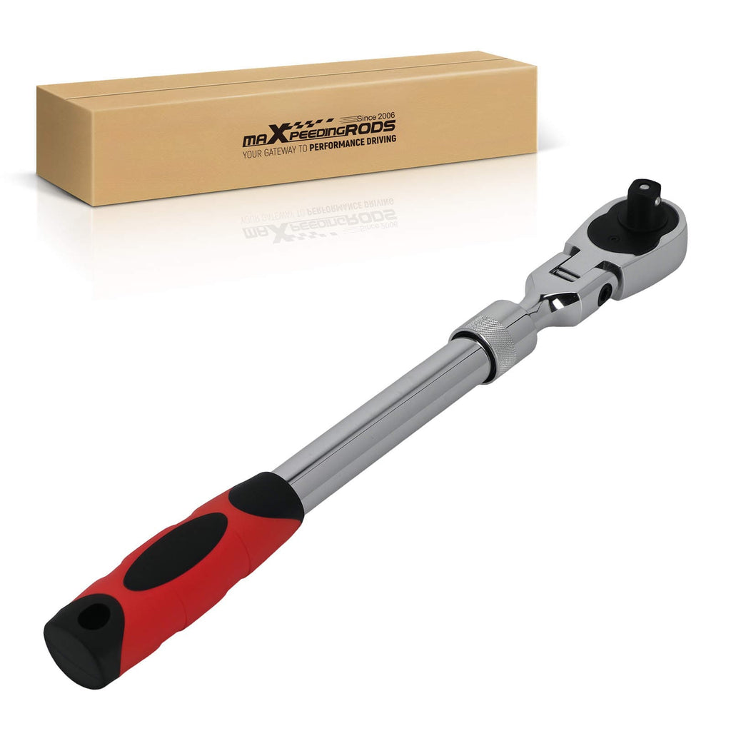 1/2 tums 72-tänders utdragbart spärrskaft 330–440 mm med flexibelt huvud