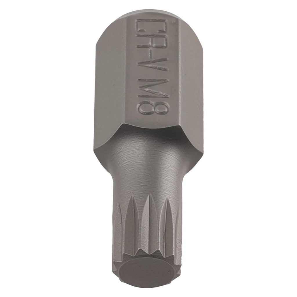 11 stk. 12-kant spline bitsæt egnet til BMW, Audi, VW, Mercedes 1/2" CRV 30/75 mm