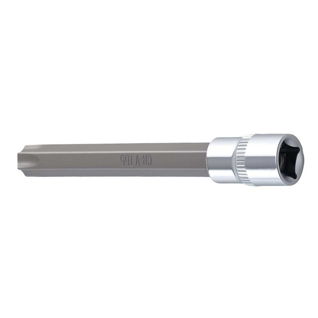 Sæt med 8 lange Torx-topnøgler 3/8" drev T25-T60 110 mm professionelt CRV-stål