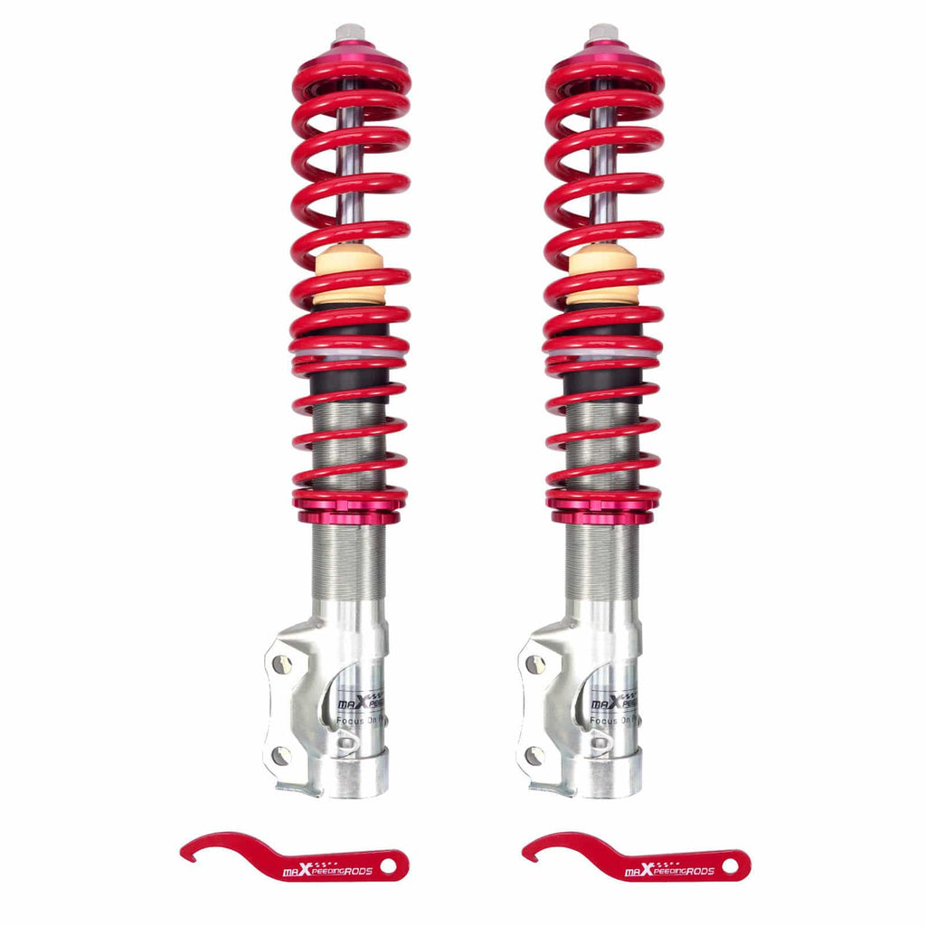 Gevindundervogn foran (2 stk.) passer til VW Golf 2 og 3, Jetta 2, Vento, Corrado 1984-2000 | Coilovers sænkning 0-25 mm