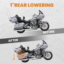 Last inn bildet i Galleri-visningsprogrammet, Senkesett bak 1 tomme egnet for Harley-Davidson Touring Street Glide Road Glide Road King 2010-2019