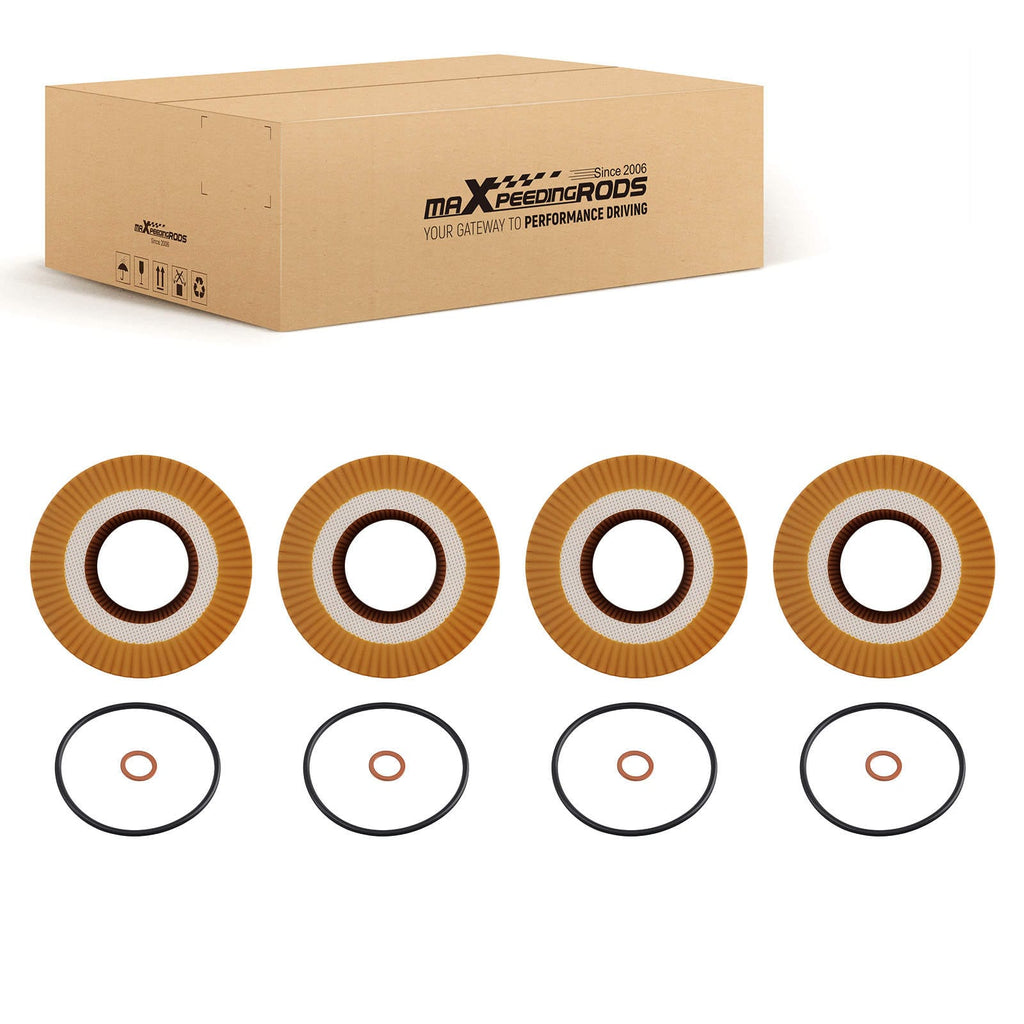 4 oljefilter lämpliga för BMW 323Ci/325Ci 2000-2006 51223 veckad struktur