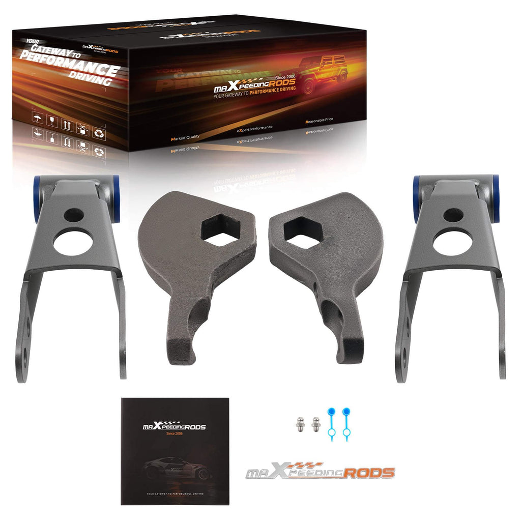 1-3" främre + 2" bakre schacklar Torsionsstångsnycklar lämpliga för Dodge Durango 1998-2003 4WD