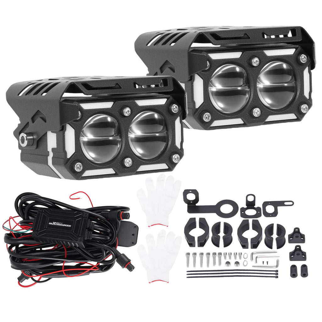 80W LED-lisävalo moottoripyörälle ATV Quad 3200K 6000K IP67 alumiini