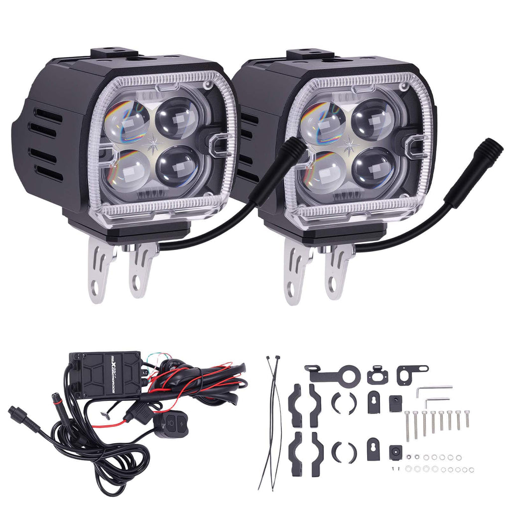120W LED-tågelygter til motorcykel, Quad, SSV, Pick-up IP67 12V