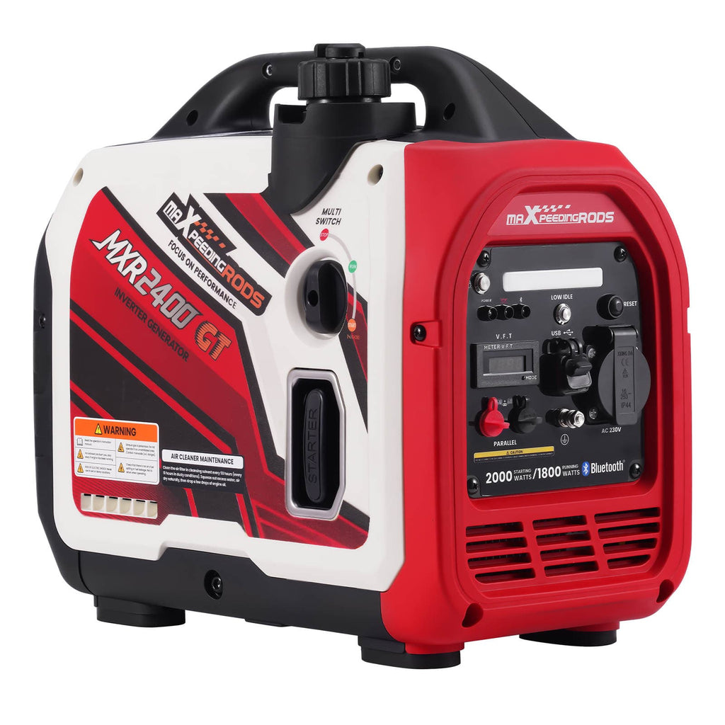 1800W/2000W Inverter-generator benzin – 15 kg med Bluetooth-overvågning