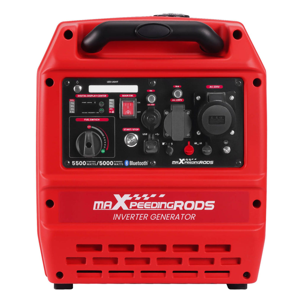 5000W/5500W Inverter-strømaggregat bensin – Bluetooth og elektrisk start