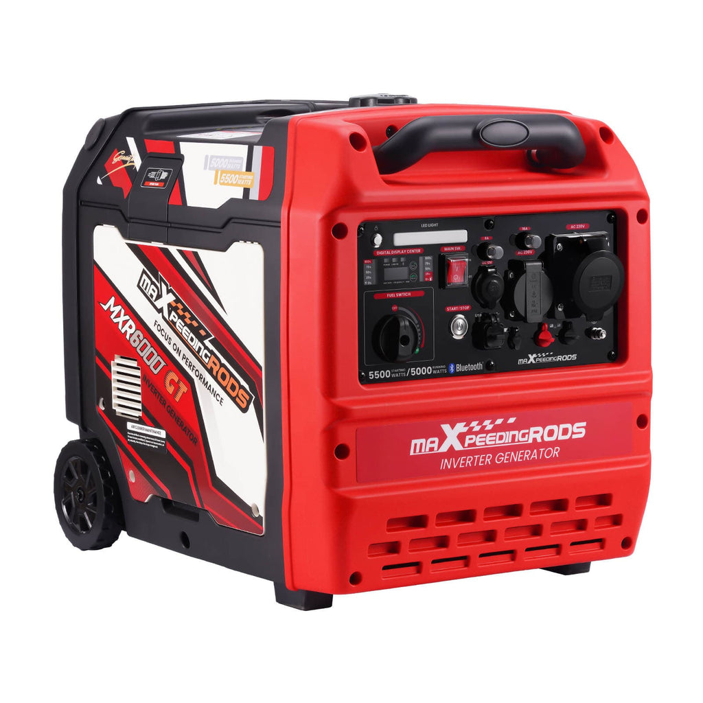 5000W/5500W Inverter-strømaggregat bensin – Bluetooth og elektrisk start