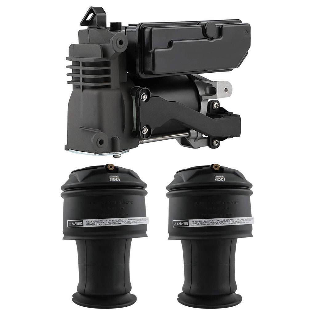 2x ilmajousipussi taka + ilmajousituskompressori sopii Citroën C4 Picasso / Grand Picasso I 2006-2013 | 9682022980 5102R8