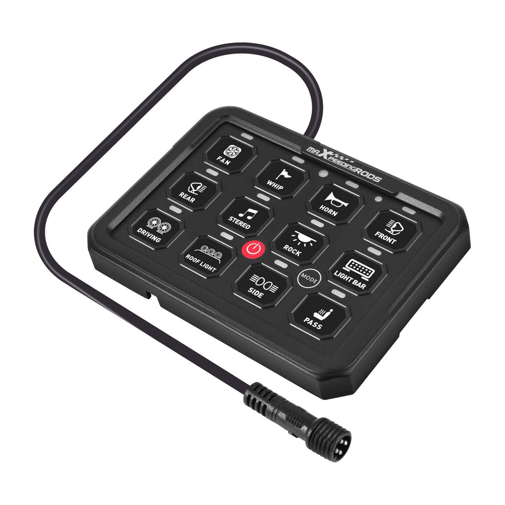 RGB 12-kytkimen kosketuspaneeli autoille, 4x4-maastoautoille ja veneille 960W
