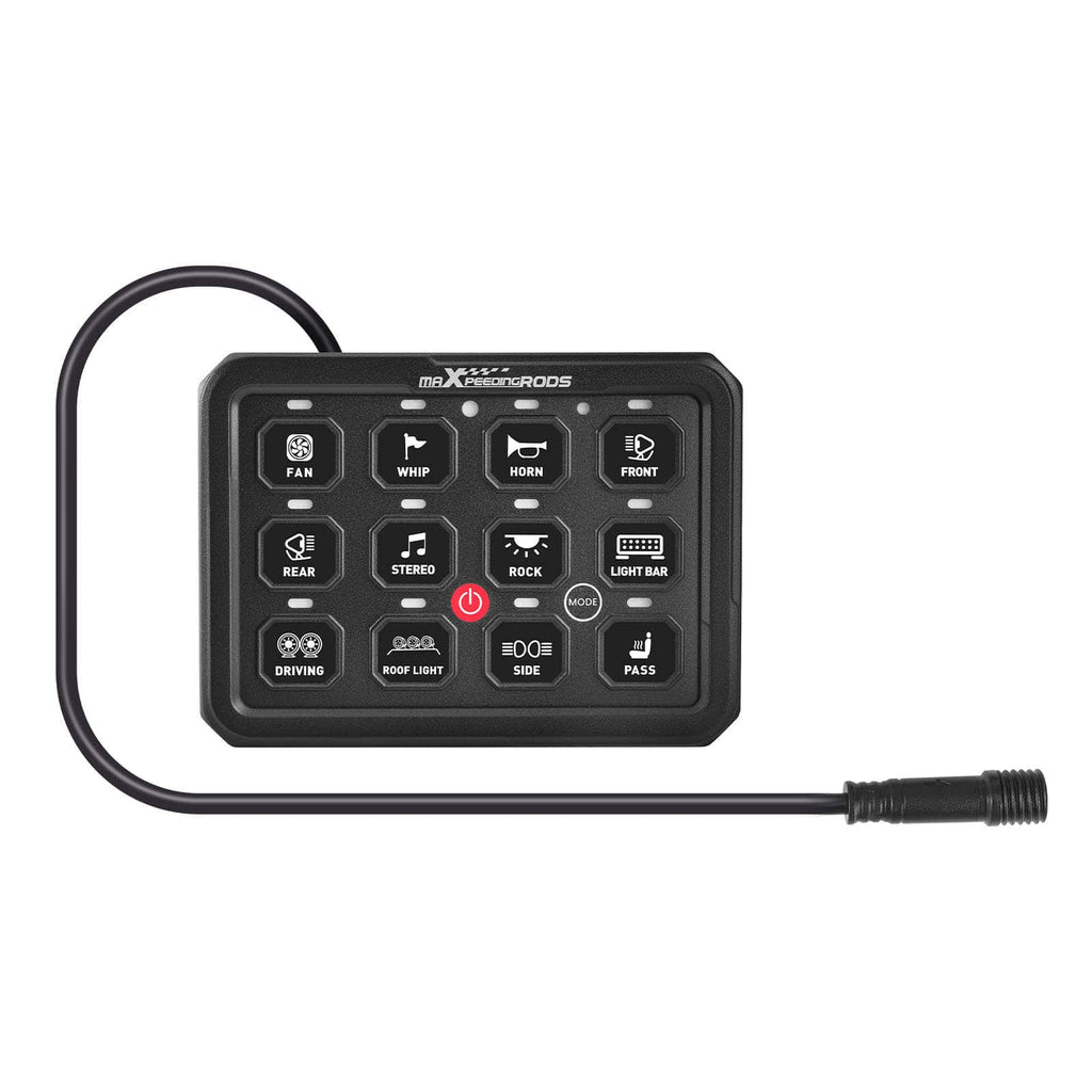 RGB 12-kytkimen kosketuspaneeli autoille, 4x4-maastoautoille ja veneille 960W