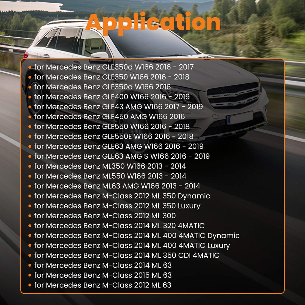 Takaluukun kaasujousi vasen + oikea sopii Mercedes M-sarja GLE W166