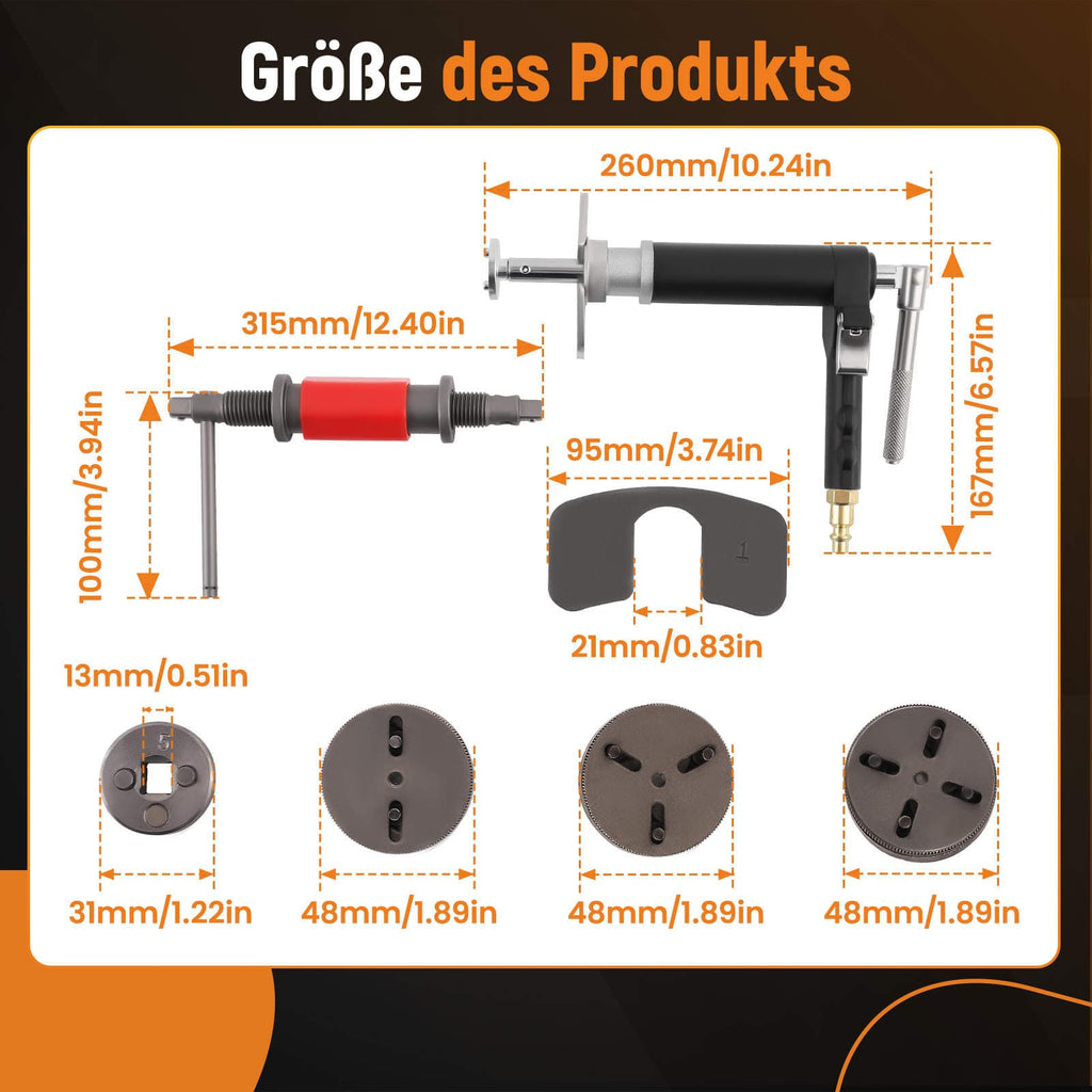 Tools Universal, Bromsoksverktygssats, 8x 150.2296
