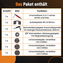 Ladda upp bild till gallerivisning, Tools Universal, Bromsoksverktygssats, 8x 150.2296