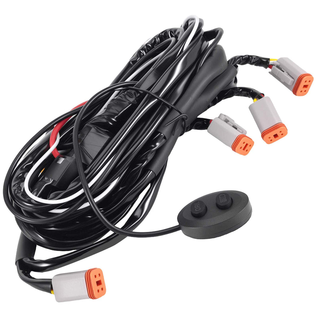 Kabelhärva 6 utgångar för LED-lampor maXpeedingrods Crosshair 12-24V 40A 4PIN