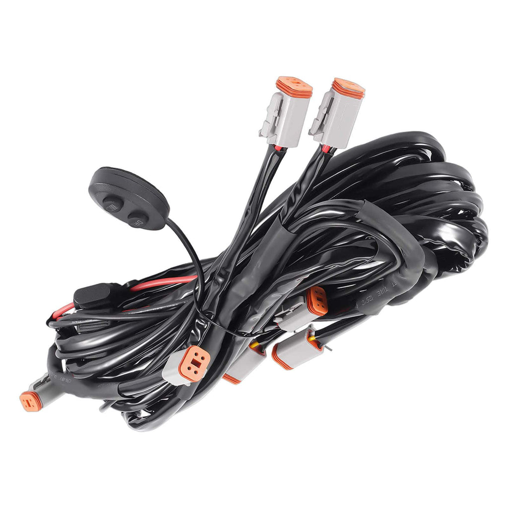 Ledningsnet 8 LED-lys til maXpeedingrods Crosshair DRL 12-24V 30A+30A 14AWG