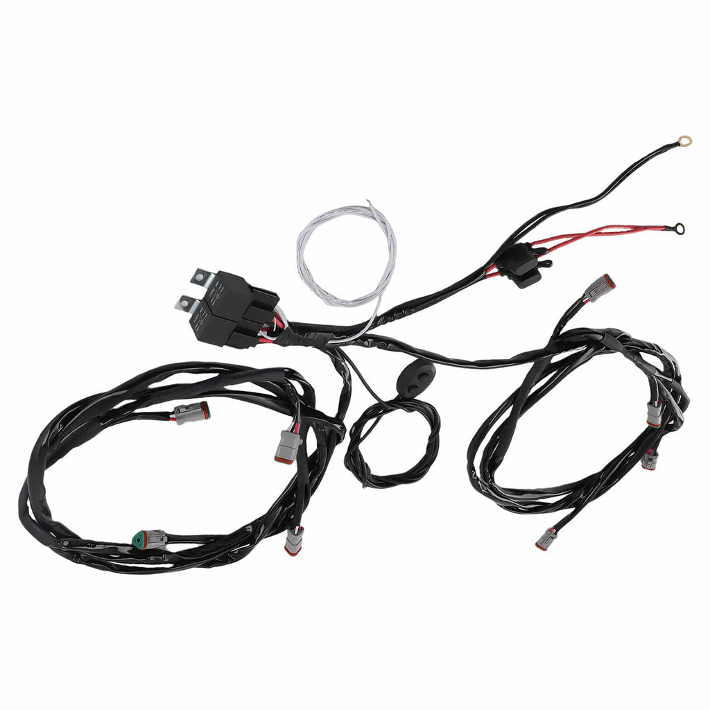 Ledningsnetskontakt til maXpeedingrods RGB LED 8 lys 30A+30A 14AWG 3,6M