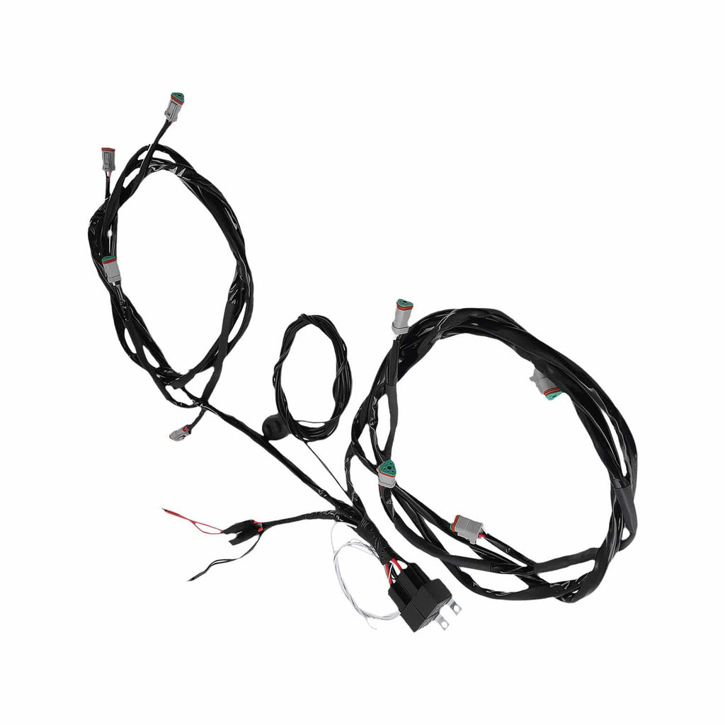 Ledningsnetskontakt til maXpeedingrods RGB LED 8 lys 30A+30A 14AWG 3,6M
