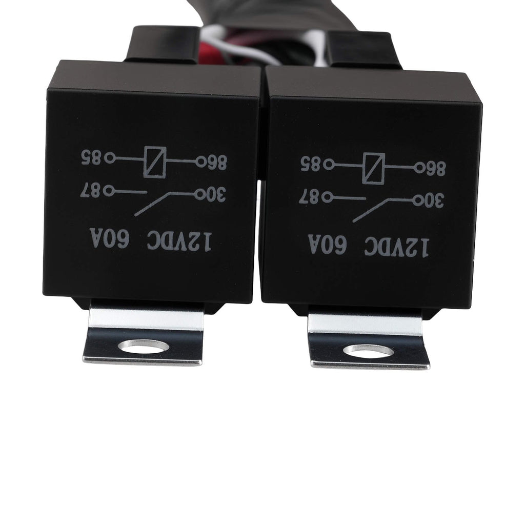 Ledningsnetskontakt til maXpeedingrods RGB LED 8 lys 30A+30A 14AWG 3,6M