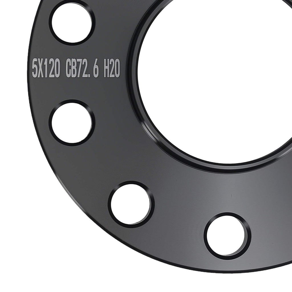20mm Spårviddshållare Aluminium 5x120 lämpliga för BMW E34 Med bultar 1987-1996