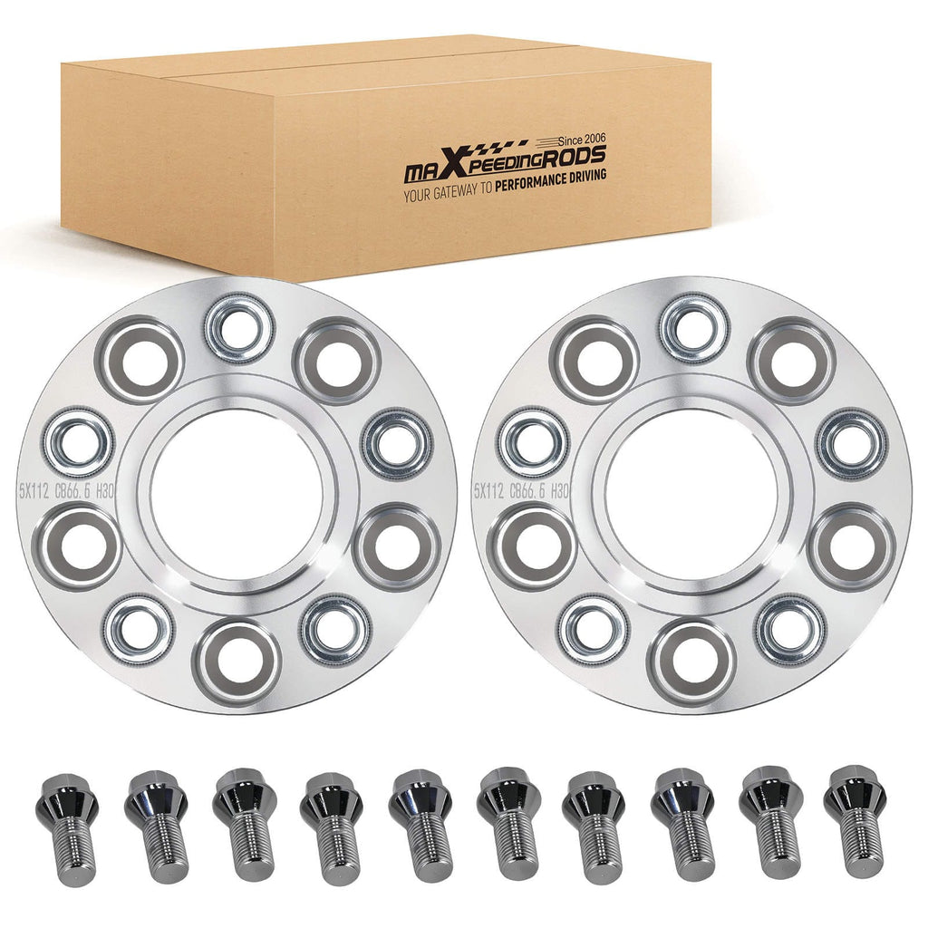 30mm 5x112 raidelevikkeen välikappaleet sopivat Mercedes-Benz C-sarjan W205 M14x1.5 alumiini