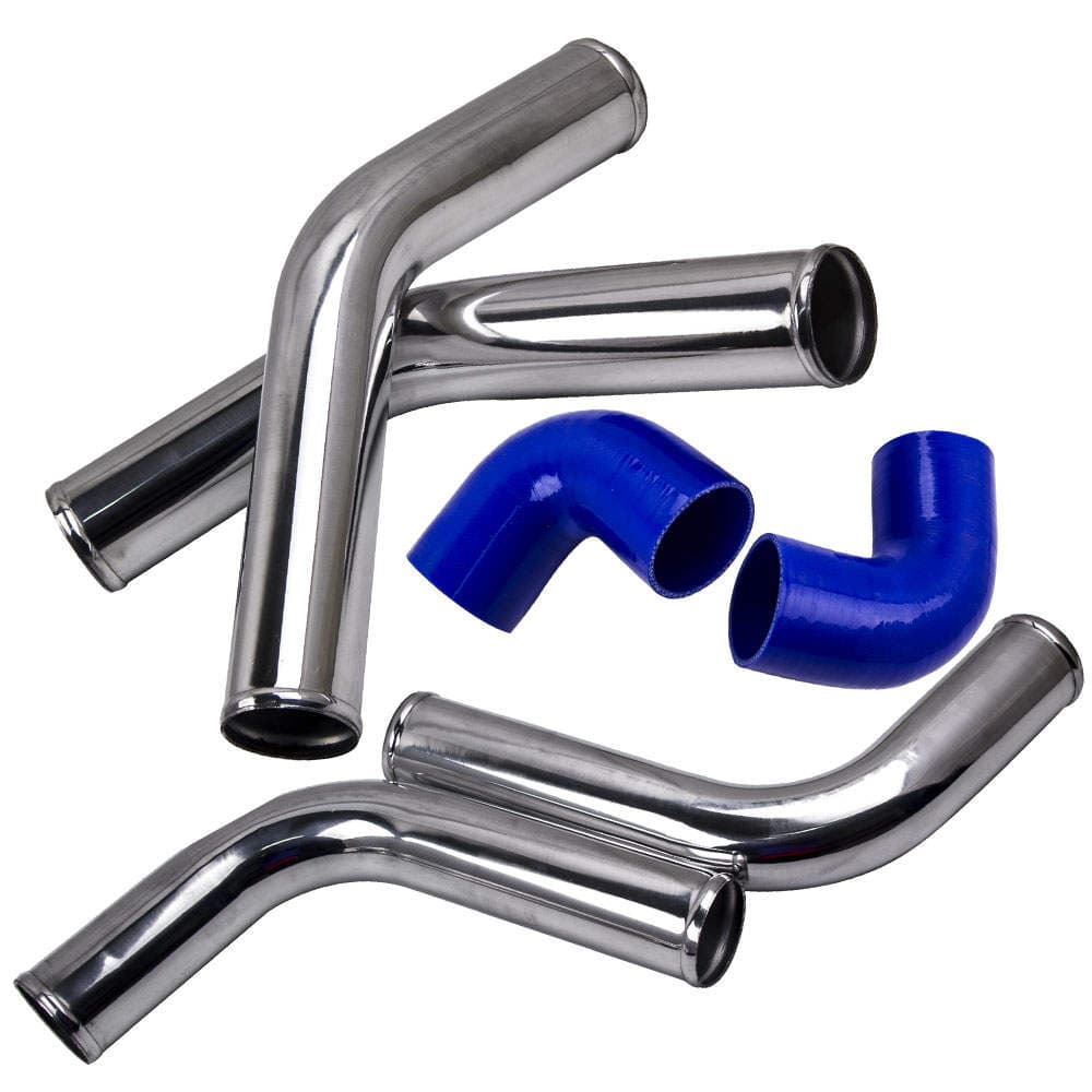 Universell turbo-intercooler 27x7x2.5 med aluminiumrörsats