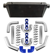 Indlæs billede til gallerivisning Sort intercooler 600x300x76mm med 3 tommer 76mm rørsæt