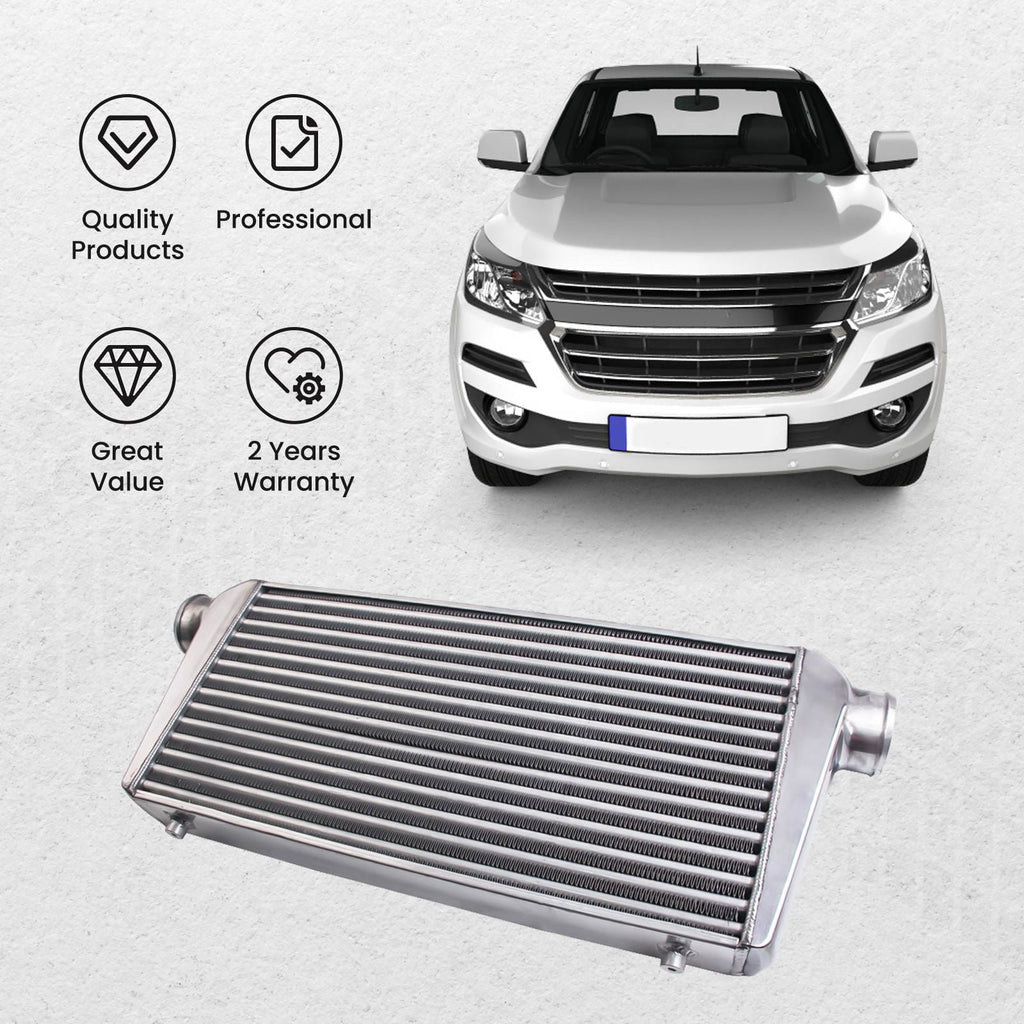 Intercooler 600x300x76 mm 76 mm ind-/udtag + 2.5 tommer 64 mm rørsæt