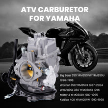 Ladda upp bild till gallerivisning, Förgasare lämplig för Yamaha BIG Bear 350 YFM 350 YFM350 2X4 4X4 Carb ATV 1987-1996 E2