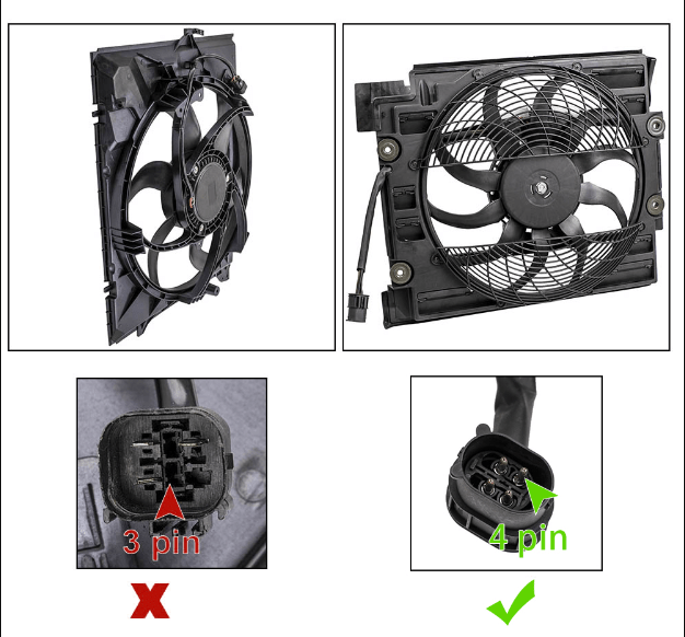 Kølerventilatormotor RF passer til BMW 5-serie E39 1995-2004